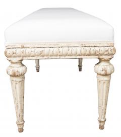 Louis XVI Style Creme Painted Bench - 4743729