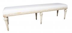 Louis XVI Style Creme Painted Bench - 4743730