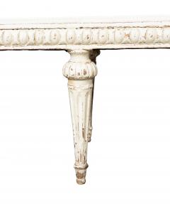Louis XVI Style Creme Painted Bench - 4743731