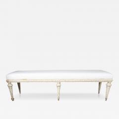 Louis XVI Style Creme Painted Bench - 4745125