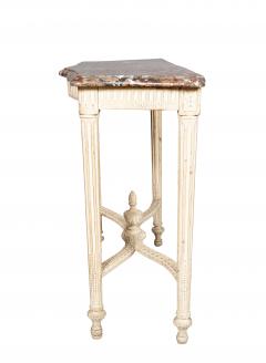 Louis XVI Style Creme Painted Console Table - 4524513