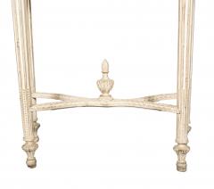 Louis XVI Style Creme Painted Console Table - 4524556