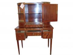 Louis XVI Style Desk with Vitrine Top - 3006631