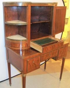 Louis XVI Style Desk with Vitrine Top - 3006634