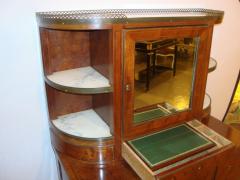Louis XVI Style Desk with Vitrine Top - 3006635