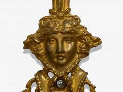 Louis XVI Style Dor Bronze Monumental Wall Sconces France 19th C  - 4145962