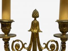 Louis XVI Style Dore Bronze Marble Candelabras France 19th c  - 4219929