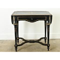 Louis XVI Style Ebonized Drop Leaf Desk - 3715630