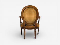 Louis XVI Style Four Armchairs Tapestry Walnut France 20th c  - 4533337