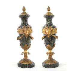 Louis XVI Style Gilt Bronze and Marble Cassolettes a Pair - 2471455