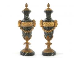 Louis XVI Style Gilt Bronze and Marble Cassolettes a Pair - 2471456