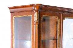 Louis XVI Style Gilt Gold Mahogany Display China Cabinet - 1820624