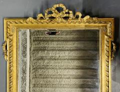Louis XVI Style Gilt Wood Pier Console Wall Mirror Beveled - 3137053