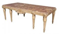 Louis XVI Style Gray Painted Coffee Table - 4137398