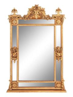 Louis XVI Style Large Wall or Floor Mirrors Giltwood Gesso Europe 19th C  - 3906598