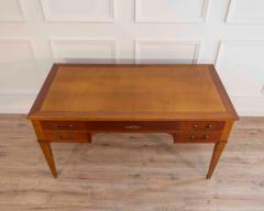 Louis XVI Style Mahogany Bureau Plat Directoire Desk Mid 20th Century - 4507182