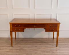 Louis XVI Style Mahogany Bureau Plat Directoire Desk Mid 20th Century - 4507191