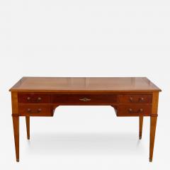 Louis XVI Style Mahogany Bureau Plat Directoire Desk Mid 20th Century - 4508335