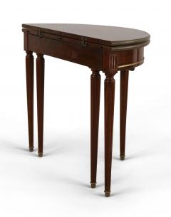 Louis XVI Style Mahogany Fold Open Console Table - 2798075