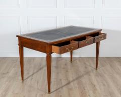 Louis XVI Style Mahogany Writing Desk with Leather Top - 4367834