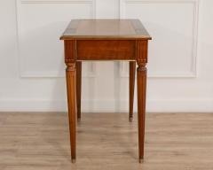 Louis XVI Style Mahogany Writing Desk with Leather Top Mid 20th Century - 4465032