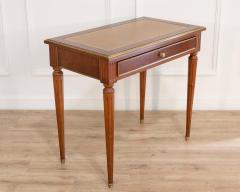 Louis XVI Style Mahogany Writing Desk with Leather Top Mid 20th Century - 4465095