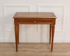 Louis XVI Style Mahogany Writing Desk with Leather Top Mid 20th Century - 4465102