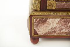 Louis XVI Style Marble Bronze Mounted Mahogany Cabinet - 2254249