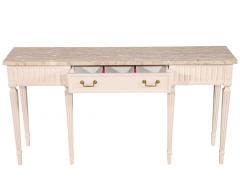 Louis XVI Style Marble Top Console Table - 2654944