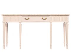 Louis XVI Style Marble Top Console Table - 2654950