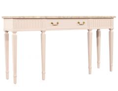 Louis XVI Style Marble Top Console Table - 2654952