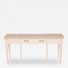 Louis XVI Style Marble Top Console Table - 2662785