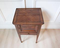 Louis XVI Style Marquetry Bedside Table French 19th Century - 4507178