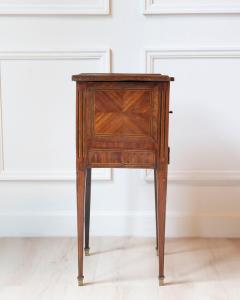 Louis XVI Style Marquetry Bedside Table French 19th Century - 4507179