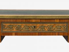 Louis XVI Style Marquetry Leather Writing Desk France 19th  - 4261317