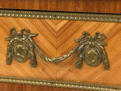 Louis XVI Style Marquetry Leather Writing Desk France 19th  - 4261321