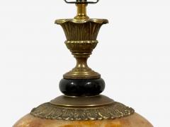 Louis XVI Style Onyx Bronze Table Lamps France 1930s - 4256790