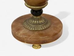 Louis XVI Style Onyx Bronze Table Lamps France 1930s - 4256796