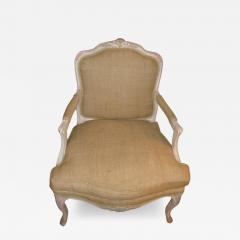 Louis XVI Style Paint Decorated Berg re Armchair - 3018943