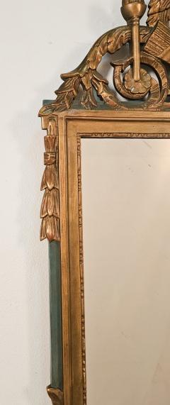 Louis XVI Style Painted Gilt Mirror France circa 1920 - 4499305
