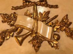 Louis XVI Style Painted Parcel Gilt Trumeau Console Mantle Mirror - 3001783