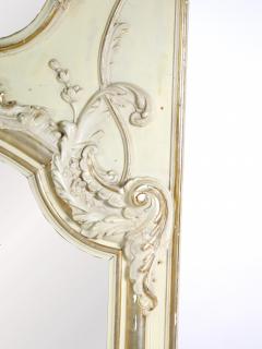 Louis XVI Style Parcel Gilt White Painted Pier Trumeau Mirror - 3326388