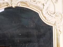 Louis XVI Style Parcel Gilt White Painted Pier Trumeau Mirror - 3326389