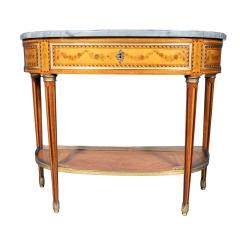 Louis XVI Style Tulipwood Console Desserte - 4396720