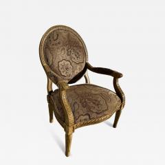 Louis XVI Style Upholstered Bergere - 4454645