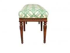 Louis XVI Style Walnut Bench - 4143969