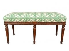 Louis XVI Style Walnut Bench - 4143971