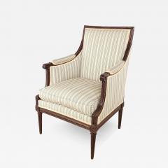 Louis XVI Style Walnut Upholstered Armchair France circa 1870 - 3489311