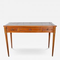 Louis XVI Style Writing Desk with Leather Top and Pull Out Extensions - 4434984