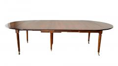 Louis XVI Walnut Extension Dining Table France circa 1780 1795 - 4788815